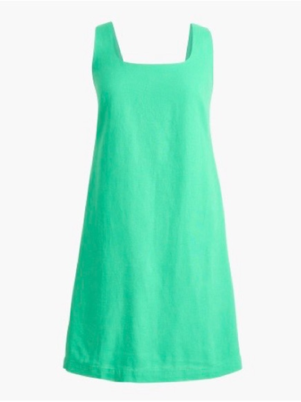 J. Crew Factory Linen Blend Square neck Shift Dress - Picture 2 of 10